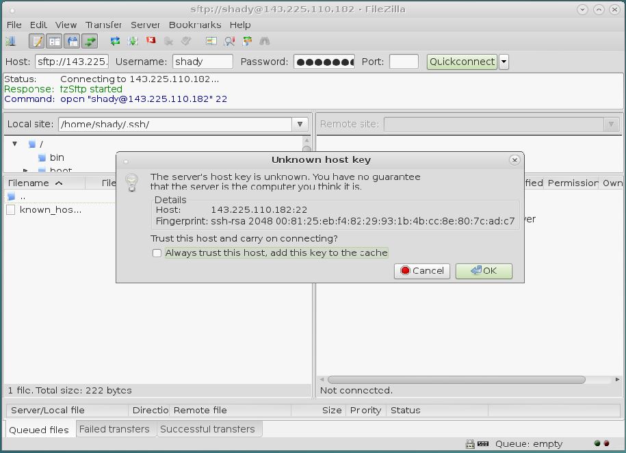 filezilla linux script